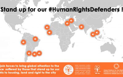 The GPR2C stands up for the defenders of our human rights related to habitat