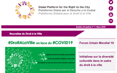 Nouvelles du Droit à la Ville Mars 2020