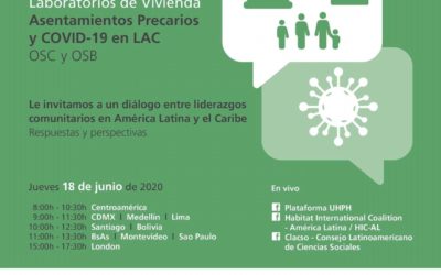 Organización comunitaria: Primera línea del hábitat urbano para la respuesta y recuperación de la crisis actual