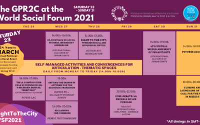 The GPR2C at the World Social Forum 2021