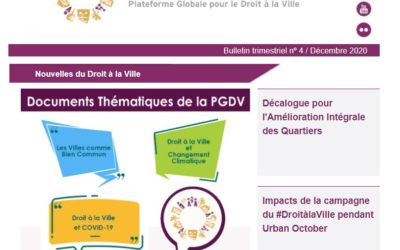 Nouvelles du Droit à la Ville-Décembre 2020