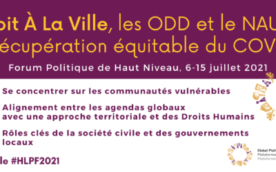 La PGDV au Forum Politique de Haut Niveau – HLPF 2021