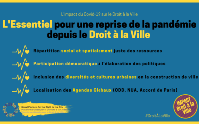 L’impact du COVID-19 sur notre Droit à la Ville