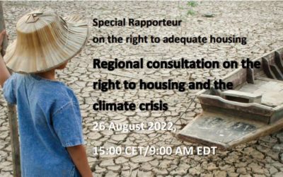 Africa, Europe and MENA consultation for the Special Rapporteur on the right to adequate housing report on climate change and housing